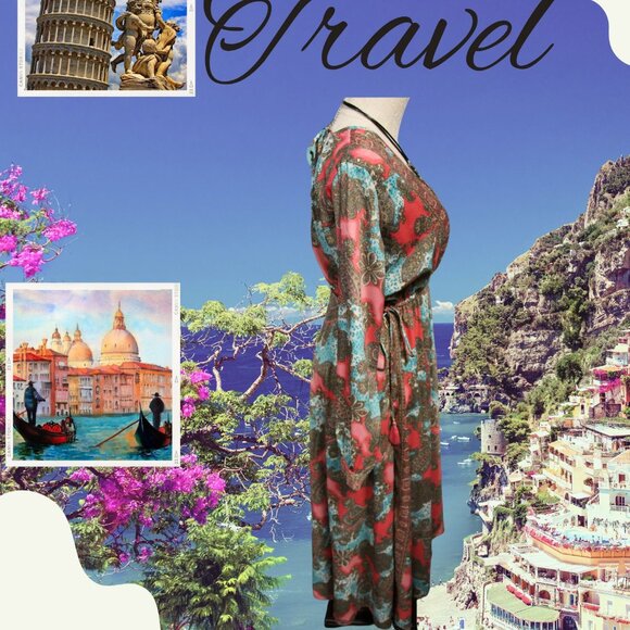 Bohemian Paisley Long Dress - Picture 2 of 6